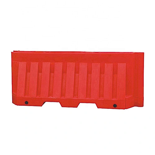 Red Superguard Filled Barricade Plastic for Driveway  with Sand or Water Control Control Barrier