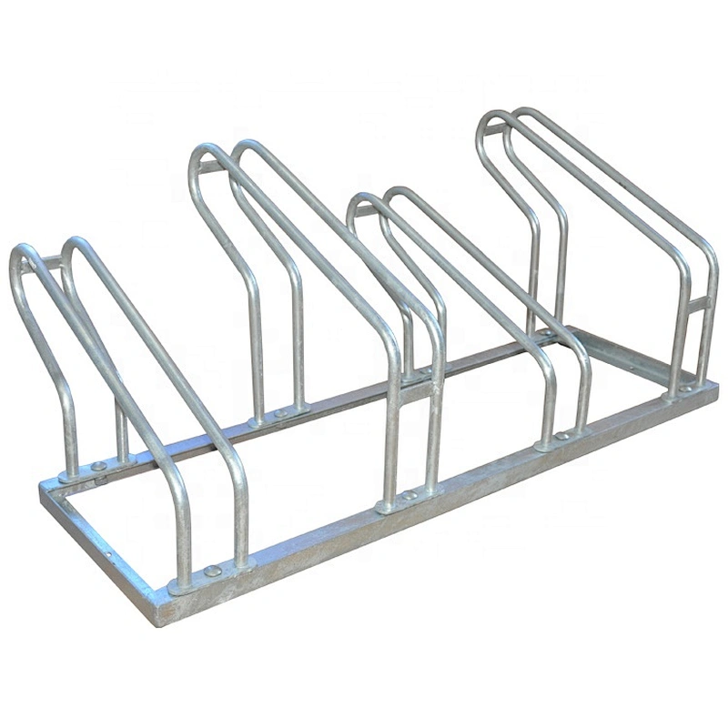 U shaped Rack Standing Metal Bike Bicycle Parking Rack Staggered