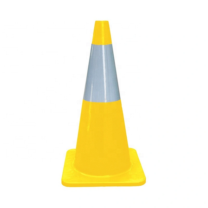 Road Safety 700mm Orange Plastic PVC Traffic Cone With High Intense Grade Reflective
