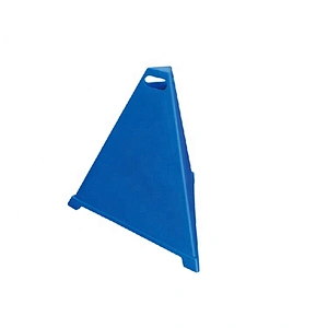 White Plastic Road Safety 600mm PE White Warning Cone Pyramid Cone