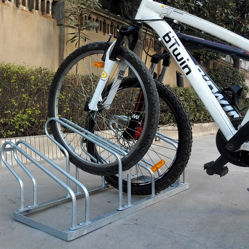 U shaped Rack Standing Metal Bike Bicycle Parking Rack Staggered