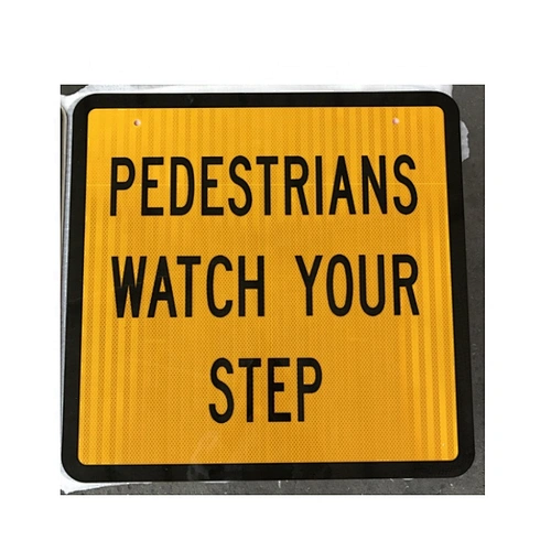 Custom Road Warning Sign  With Class 1 Reflective 600x600mm Swing Stand Sign