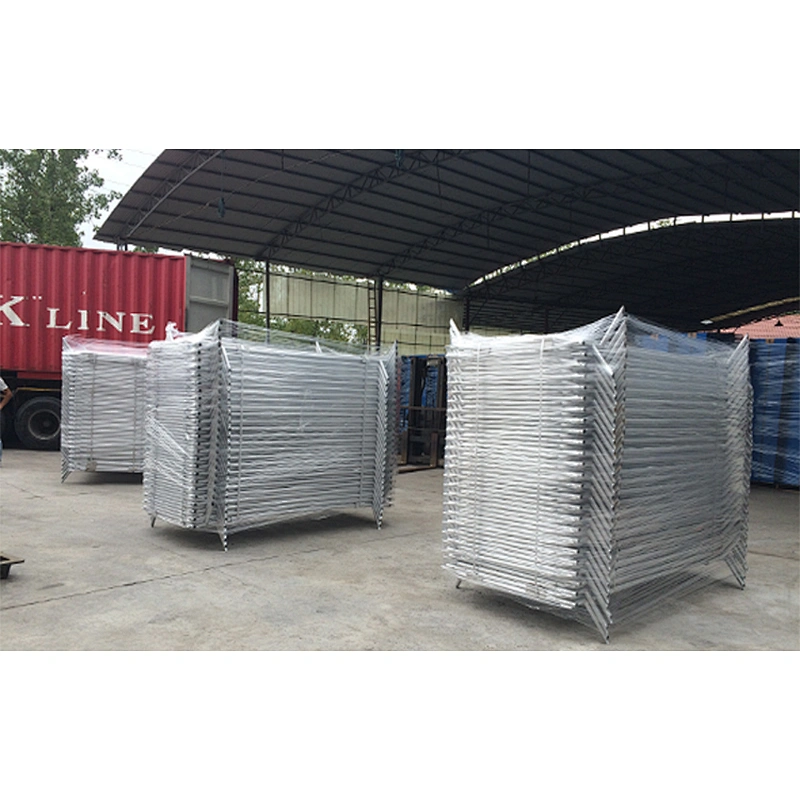 Hot selling Portable Steel Crush Railed  Galvanized Barriers with Fixed Bridge Feet for Pedestrian Movement and Safe Work Zones