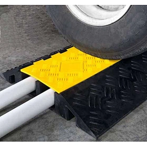 2 Channel Rubber Wire or Cord Protective Cover Ramps