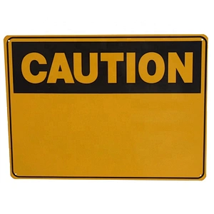 UV Protected PP Safety Warning Signs 600x450mm With Customizable Printing Caution Sign