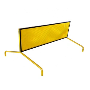 Australia Widely Used Road Warning Yellow Poweder Coating 1800x600mm Boxed Edge Sign