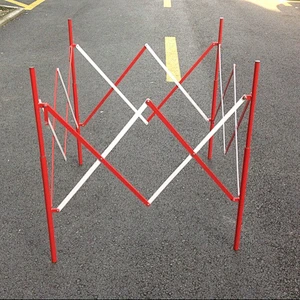 Small Expanding Safety Barriericade Temporary Pedestrian Collapsible with Removable Feet or Stand