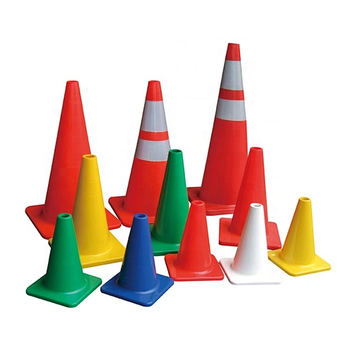 Mini 300mm Fluorescent Green PVC Traffic Cone  With Various Color 12