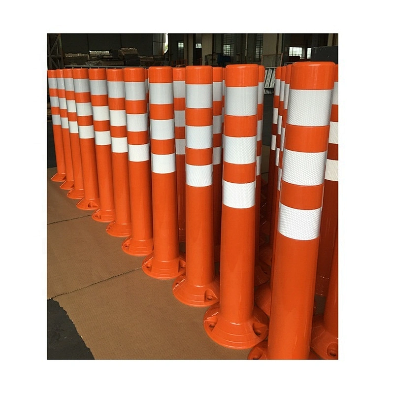 Factory Directly Road Safety Bollard 750mm Flexible Bollard PU Traffic Post