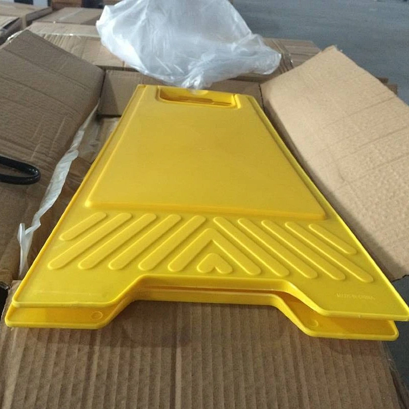 Yellow Plasticade Folding Caution Warning A-Frame  Sign
