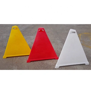 Construction Warning 600mm PE Red Pyramid Cone Safety Cone