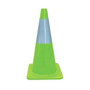 Road Safety 700mm Orange Plastic PVC Traffic Cone With High Intense Grade Reflective