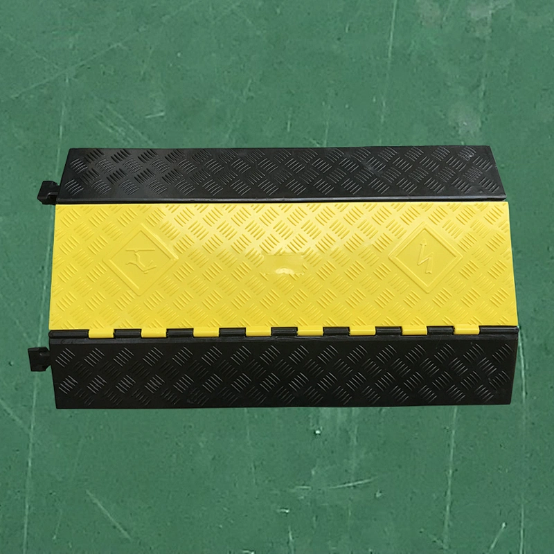 Heavy Duty Outdoor 5 Channel  Rubber Cable Ramp Protective Cover
