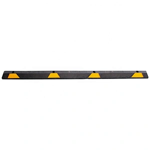 Heavy Duty 1830mm Rubber Parking Guide Car Garage Wheel Stop Stopper Yellow Reflective Rubber Curb