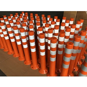 Factory Directly Road Safety Bollard 750mm Flexible Bollard PU Traffic Post