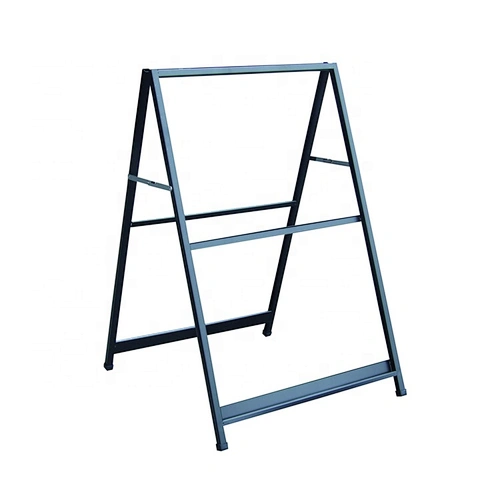 Double Side A Frame Sign Black Powder Coating Sign Stand H960xW605mm Wholesale Steel A Stand