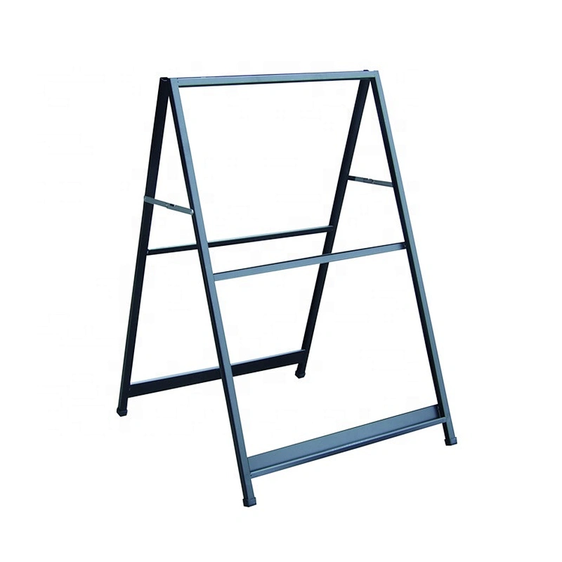 Double Side A Frame Sign Black Powder Coating Sign Stand H960xW605mm Wholesale Steel A Stand