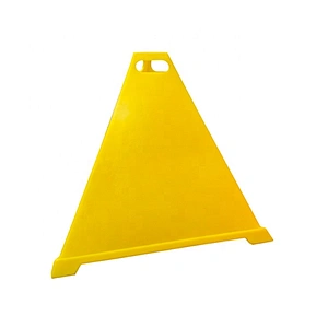 Anti-UV PE Road Safety Cone  With Long Service Time 900mm Yellow Pyramid Cone