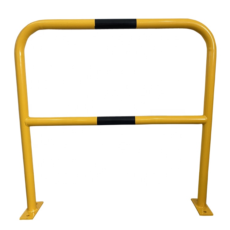 Hot Sales Yellow Surface Mounted Crash Protection Fixed Steel Bollard for traffic safety