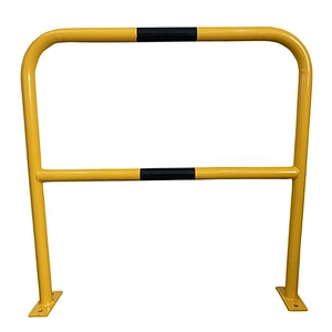 Hot Sales Yellow Surface Mounted Crash Protection Fixed Steel Bollard for traffic safety