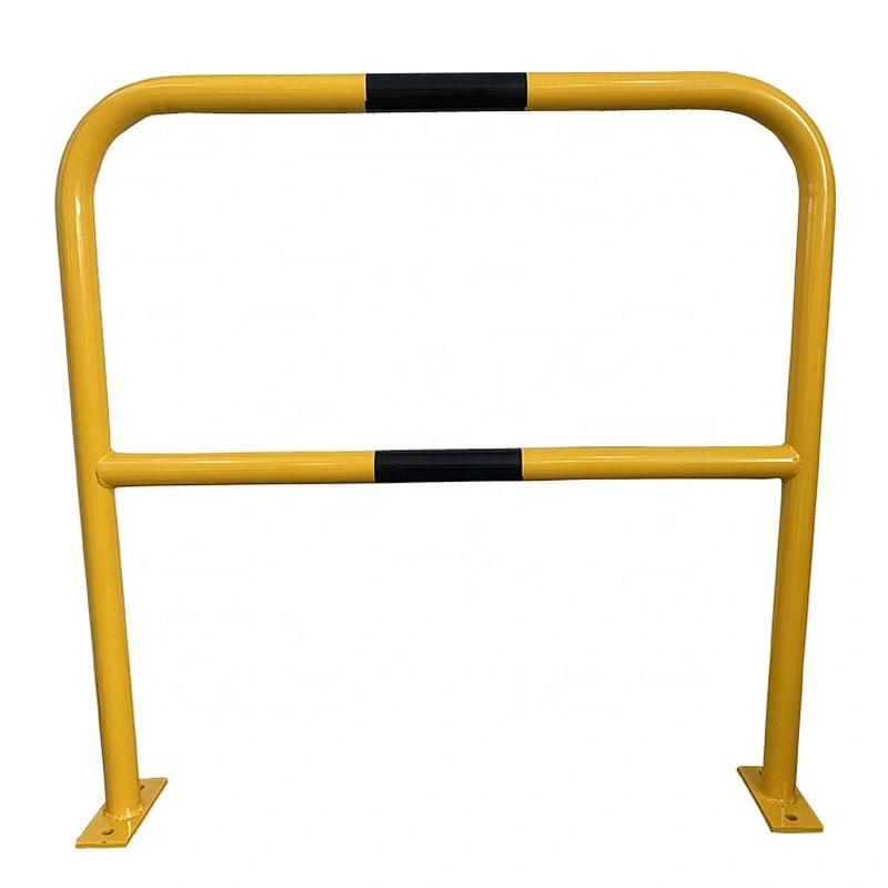 Hot Sales Yellow Surface Mounted Crash Protection Fixed Steel Bollard for traffic safety
