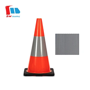 Hot Saling 700mm Orange Traffic Cone With High Intense Grade Reflective And Black Base Red Traffic Cone