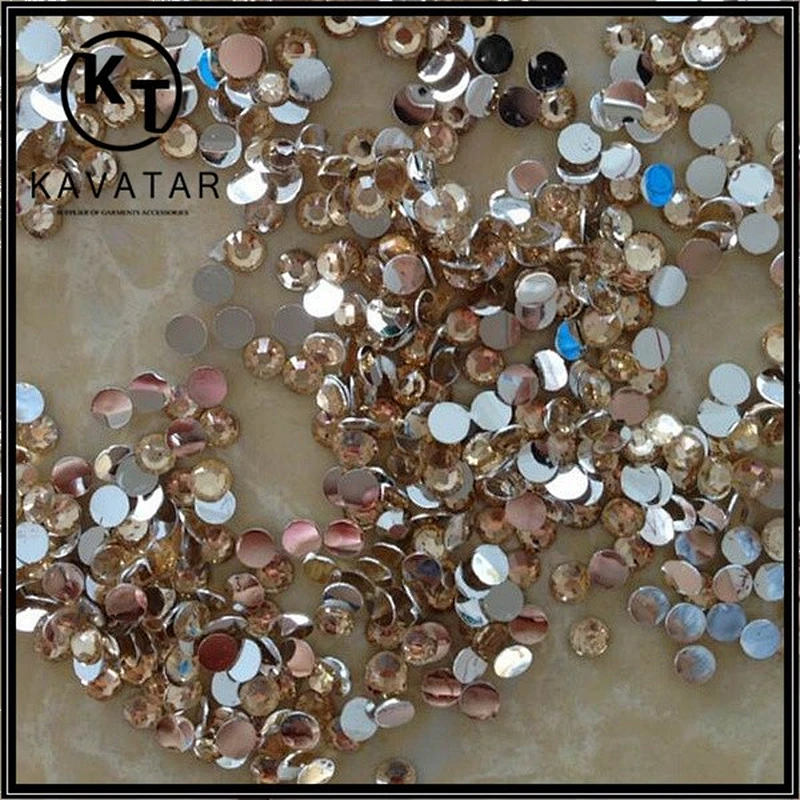 2016 rhinestone wholesale for Indian, champagne resin nail art rhinestone
