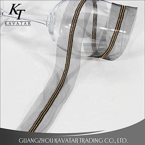 Wholesale Fashionable Handmade Decorative Beaded Lace Trim For Wedding Dress