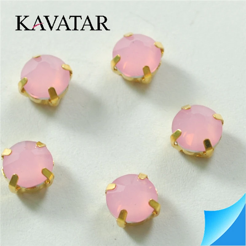 Fashion accessories crystal rhinestone with metal setting/crystal rhinestone button