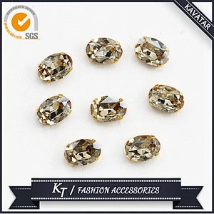 K9 quality shinning champagne crystal rhinestone for jewelry making