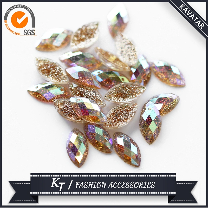 2016 Glitter sew on rhinestone claw setting crystals