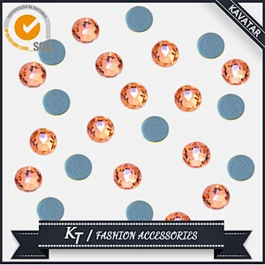 Strong glue hotfix rhinestone flat back round non hot fix rhinestone