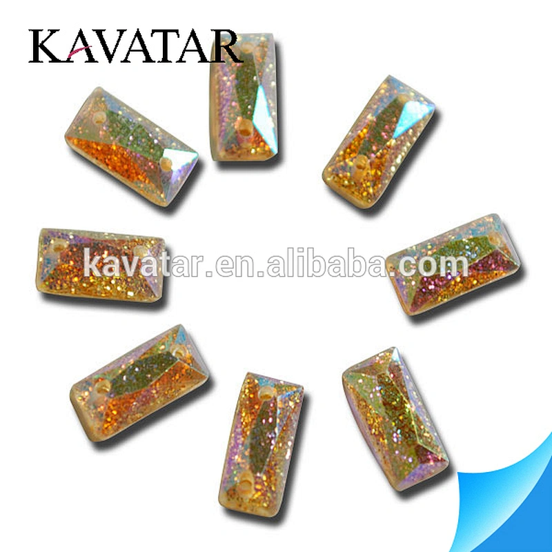 2015 Hot blingbling rectangular sew on crystal ab rhinestone