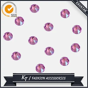 Strong glue hotfix rhinestone flat back round non hot fix rhinestone