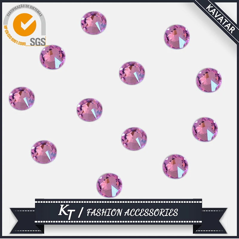 Strong glue hotfix rhinestone flat back round non hot fix rhinestone