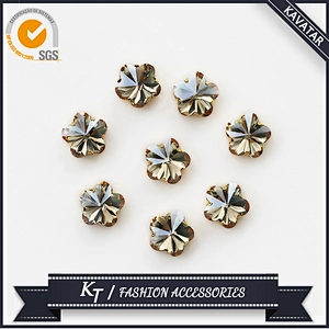 Round Shape Crystal Fancy Stones With Claw Metal Setting Rhinestone For Pendant