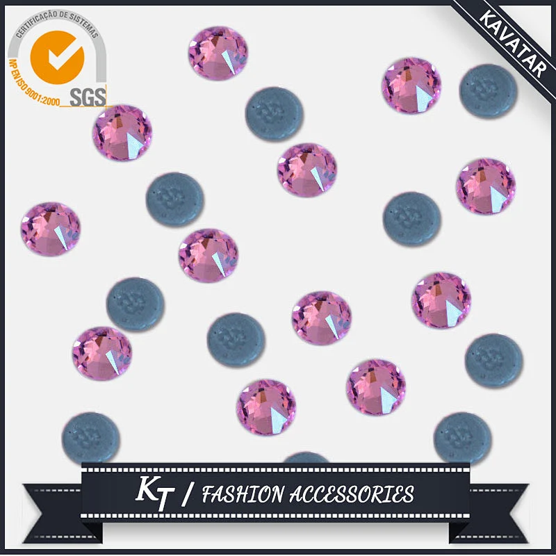 Strong glue hotfix rhinestone flat back round non hot fix rhinestone