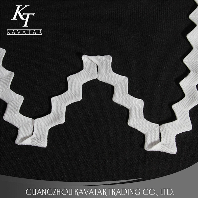 Wholesale polyester decorative wave lace trim for garment accessories