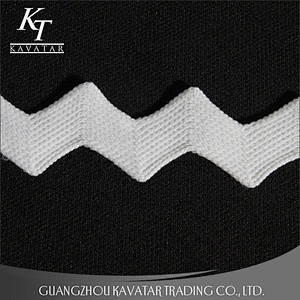 Wholesale polyester decorative wave lace trim for garment accessories