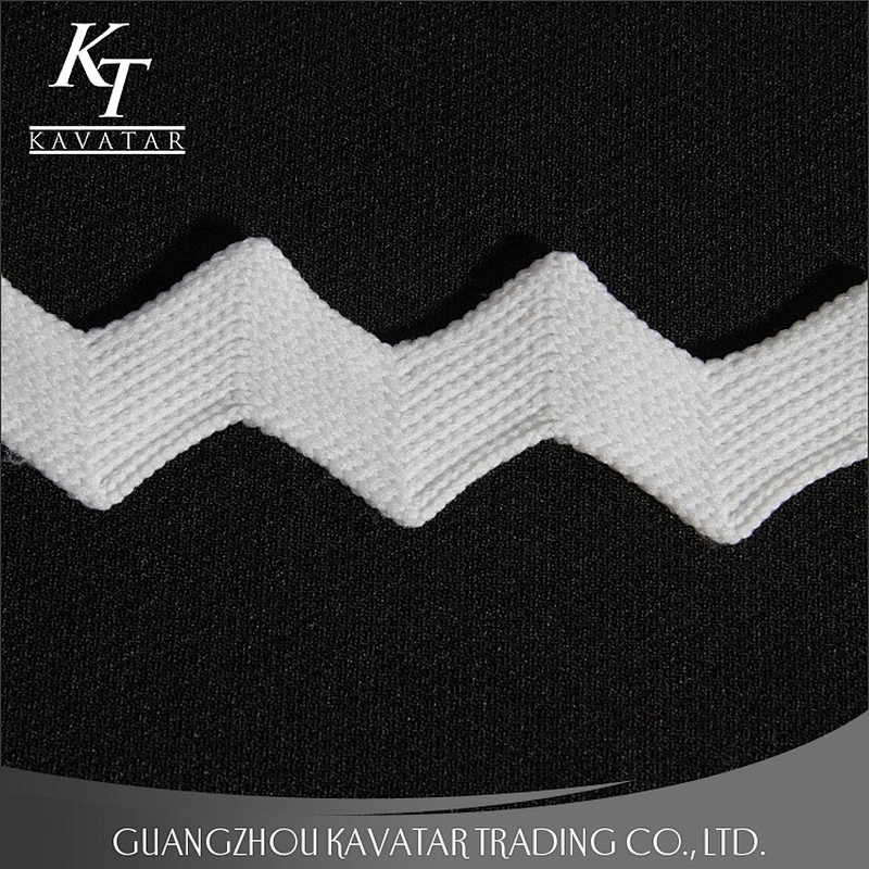 Wholesale polyester decorative wave lace trim for garment accessories