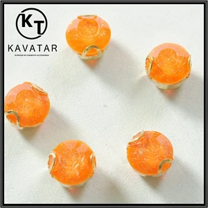 orange resin hotfix rhinestone