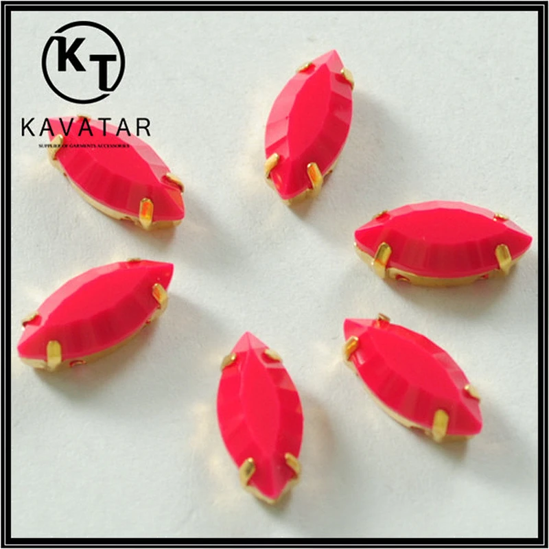 Sew on marquise resin rhinestone for drop earrings