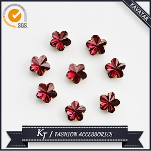 Round Shape Crystal Fancy Stones With Claw Metal Setting Rhinestone For Pendant
