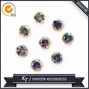 Fancy crystal fancy strass in setting for jewelry