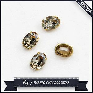 K9 quality shinning champagne crystal rhinestone for jewelry making