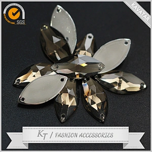 2016 flat back sew on plastic acrylic rhinestone