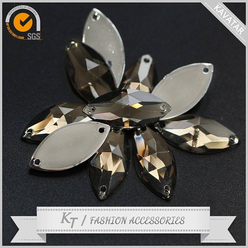 2016 flat back sew on plastic acrylic rhinestone