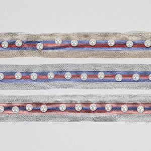 New arrival pearl beaded lace colorful ribbon trim for decoration