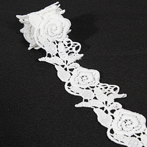 High Quality Rose Pattern Batternburg Lace Trim for Garments