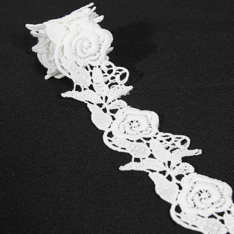 High Quality Rose Pattern Batternburg Lace Trim for Garments